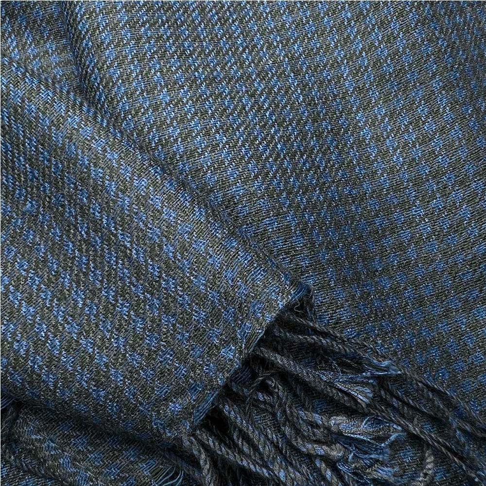 Premium Navy Herringbone Scarf – Soft Winter Cashmere-Feel Wrap for Men & Women